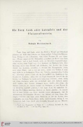 9: Die Burg Caub oder Gutenfels und der Pfalzgrafenstein