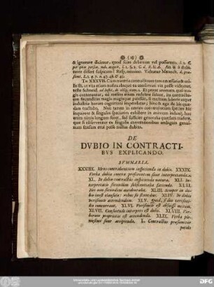 De Dubio In Contractibus Explicando.