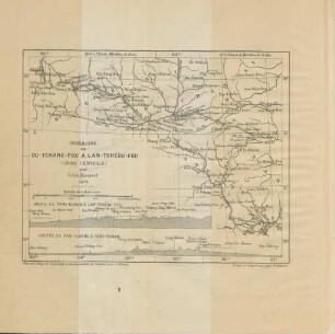 Itineraire de Ou-tchang-fou à Lan-tchéou-fou (Chine centrale) par Léon Rousset 1874