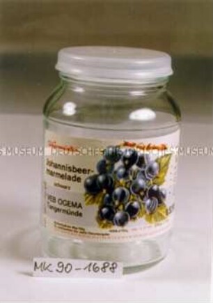 Glas für Johannisbeermarmelade