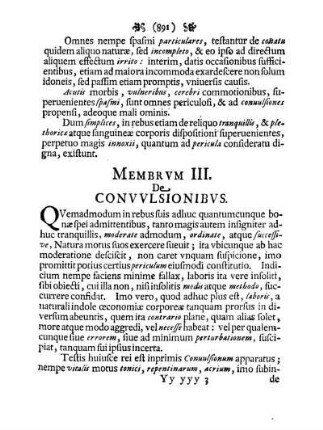 Membrvm III. De Convvlsionibvs.