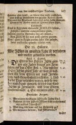 267-275, Die 12. - 14. Historie