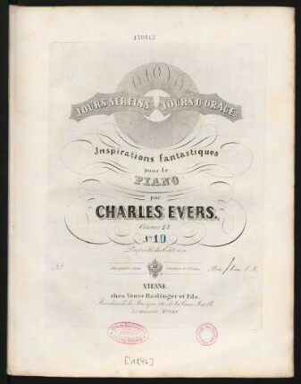 No. 10: Jours Sereins, Jours D'Orage : Inspirations fantastiques pour le Piano; Oeuvre 24.