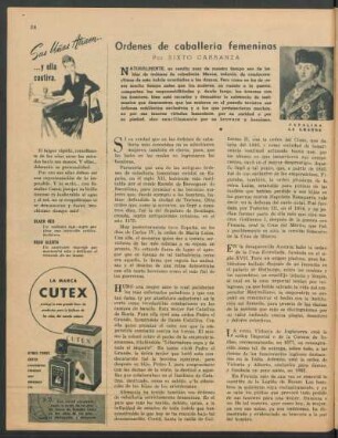 Ordenes de caballería femeninas
