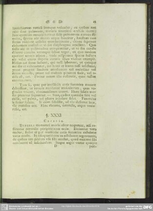 §. XXXI. Curatio