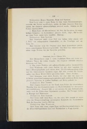 2. Sonnabend, den 18. Februar 1905.