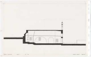 Kirchen auf Ios: Kirche, Agios Nikolaos, Schnitt 1:50