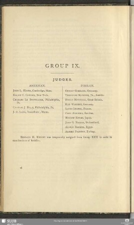 Group IX. Judges