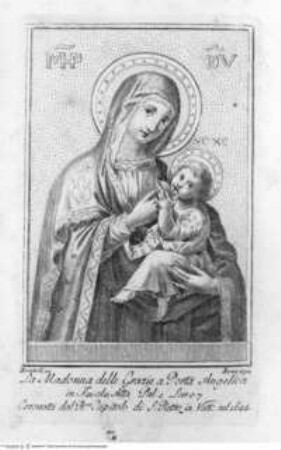 Raccolta delle Immagini della Beatissima Vergine ..., 2. Band, Tafel S. 117: Madonna delle Grazie a porta angelica