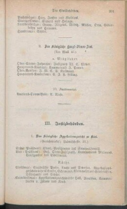 III. Justizbehörden.
