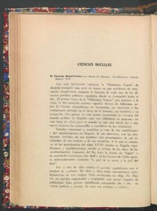 El Partido Republicano, por Alvaro de Albornoz