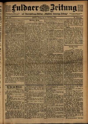 Ausgabe vom Freitag, den 10. November 1899.