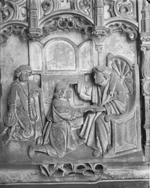 Gotischer Kamin — Relief