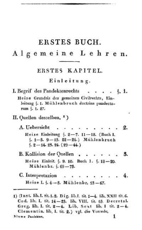 Erstes Buch. Allgemeine Lehren