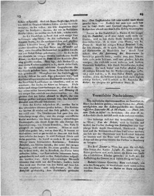 Vermischte Nachrichten.
