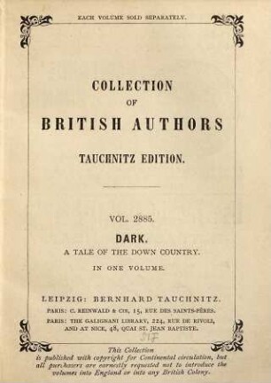 Dark : a tale of the down country