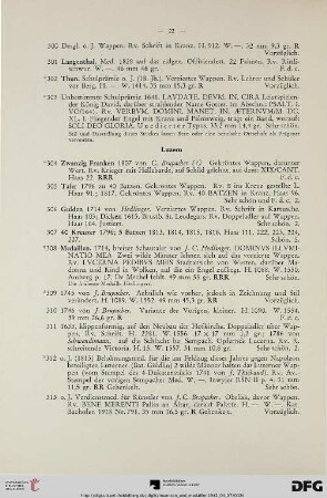 Luzern (Nr. 304-325)