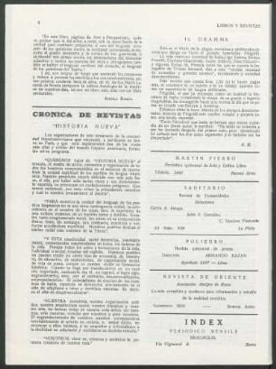 Crónica de Revistas : "Historia Nueva"