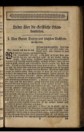 Lieder über die christliche Glaubenslehre.