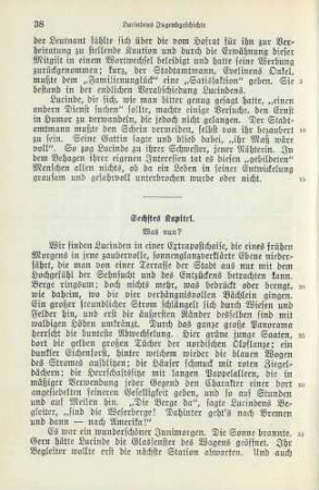 Sechstes Kapitel. Was nun?