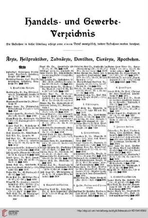 Handels- und Gewerbeverzeichnis