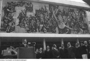 Dresden, Ernst-Thälmann-Straße (Wilsdruffer Straße). Kulturpalast, Bauverlauf, 1967-1969