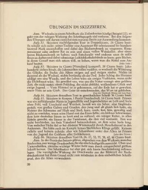 Übungen im Skizzieren.