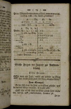 Etliche Fragen der Jugend zur Aufmunterung