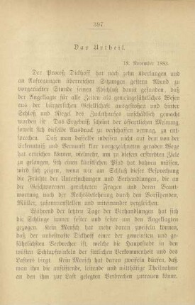 Das Urtheil