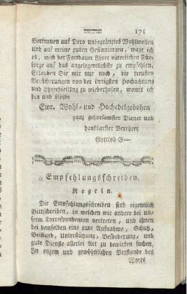 Empfehlungsschreiben.