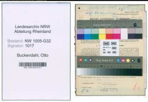 Entnazifizierung Otto Buckendahl , geb. 15.12.1895 (Geschaeftsfuehrer)