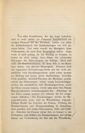 Beitrag zur Behandlung der eitrigen Keratitis : Inaug. Diss.