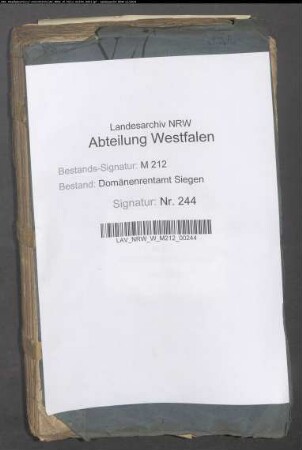 Verkauf des herrschaftlichen Hofguts zu Birlenbach