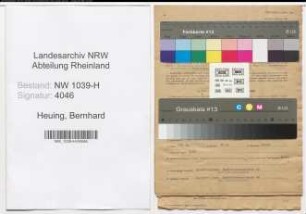 Entnazifizierung Bernhard Heuing , geb. 15.03.1911 (Buchhalter)