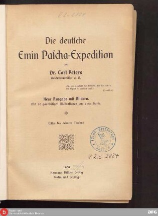 Die deutsche Emin-Pascha-Expedition