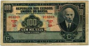 Geldschein, 100 Mil Reis, 1936