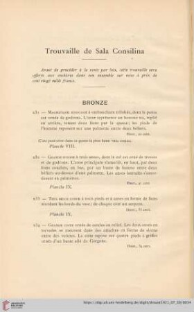 Bronze (Nr. 231 - 237)