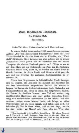 Zum ländlichen Hausbau.