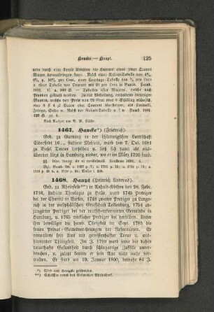 1468. Haupt (Heinrich Andreas).
