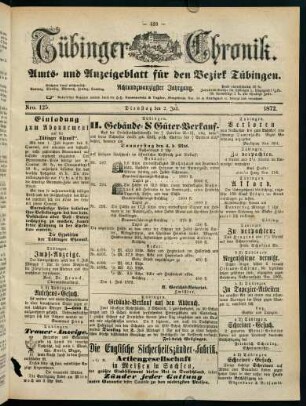 523-542, 2. Juli (Nro. 125) - 7. Juli (Nro. 129)