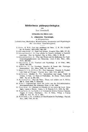 Bibliotheca pädo-psychologica