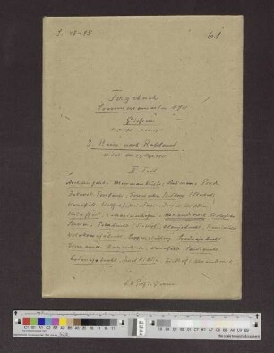 Band 61: Sommersemester 1911, Gießen