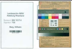 Entnazifizierung Wilhelm Berg , geb. 08.04.1895 (Stanzer)