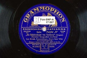 "Die Meistersinger von Nürnberg" : Preislied: Morgendlich leuchtend / (Wagner)