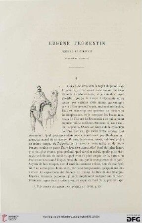 2. Pér. 18.1878: Eugène Fromentin, 2 : peintre et écrivain