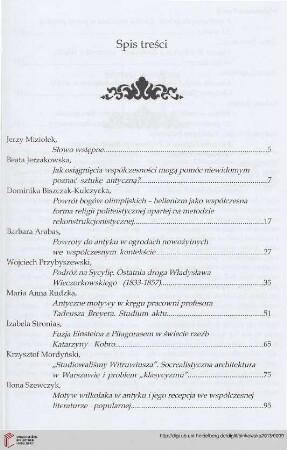 Spis treści
