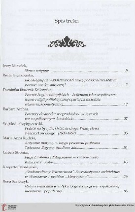 Spis treści
