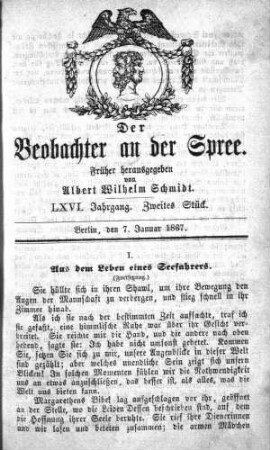 2. Stueck, 7. Januar 1867