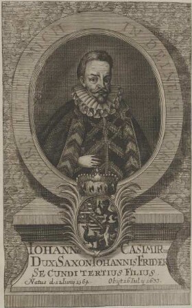 Bildnis des Iohannes Casimirus, Herzog zu Sachsen-Coburg
