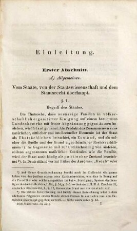 Grundsaetze des allgemeinen und des constitutionell-monarchischen Staatsrechts : mit besonderer Rücksicht auf das gemeingültige Recht in Deutschland : nebst einem kurzen Abrisse des deutschen Bundesrechtes und den Grundgesetzen des deutschen Bundes als Anhang
